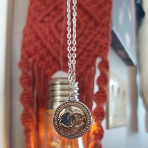 SWEET Chanel Upcycled Gold Piece on Silver Chain